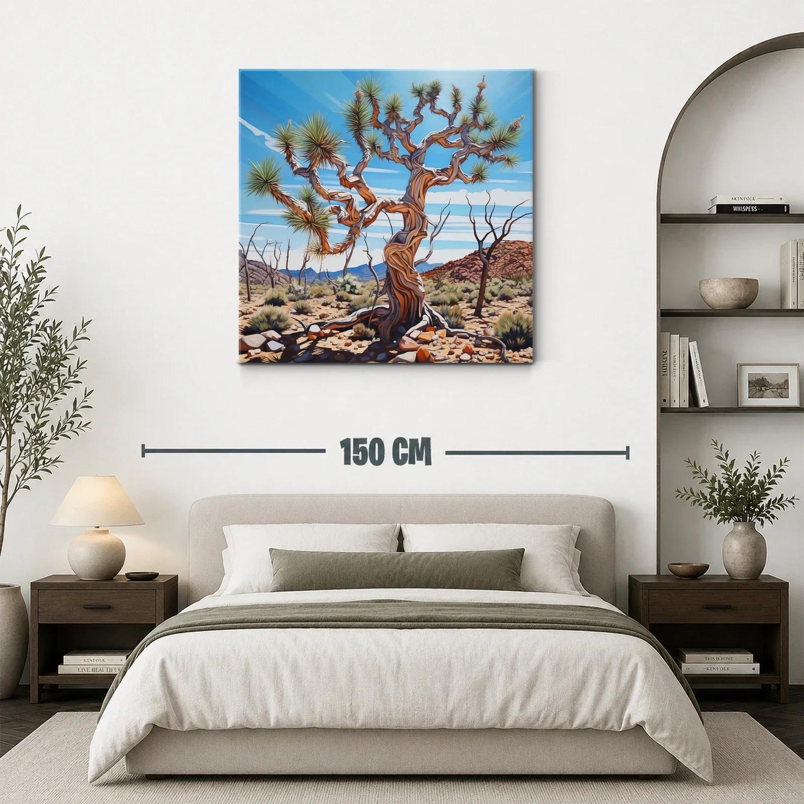 Árbol desértico con ramas retorcidas bajo cielo azul — miniatura 3
