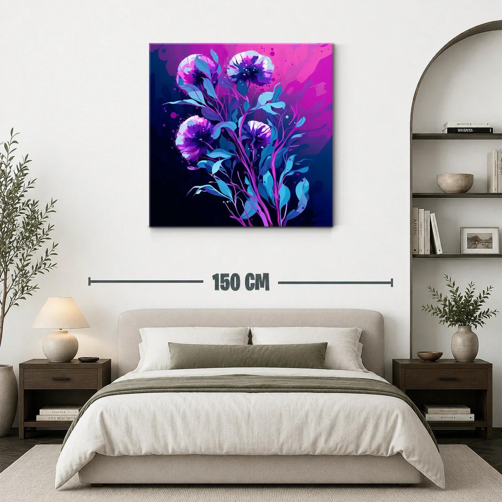 Impactante ramo floral en tonos violetas y azules intensos — miniatura 3