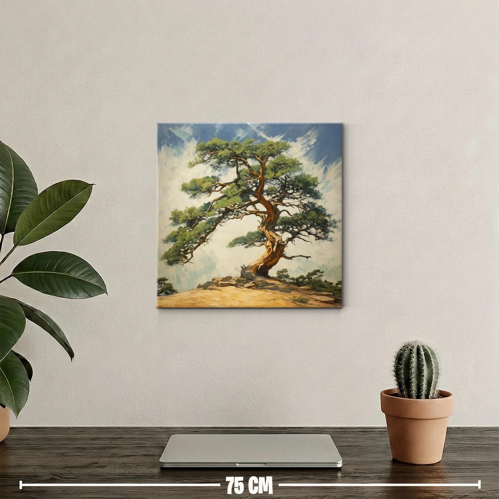 Árbol centenario en paisaje sereno y natural — miniatura 2