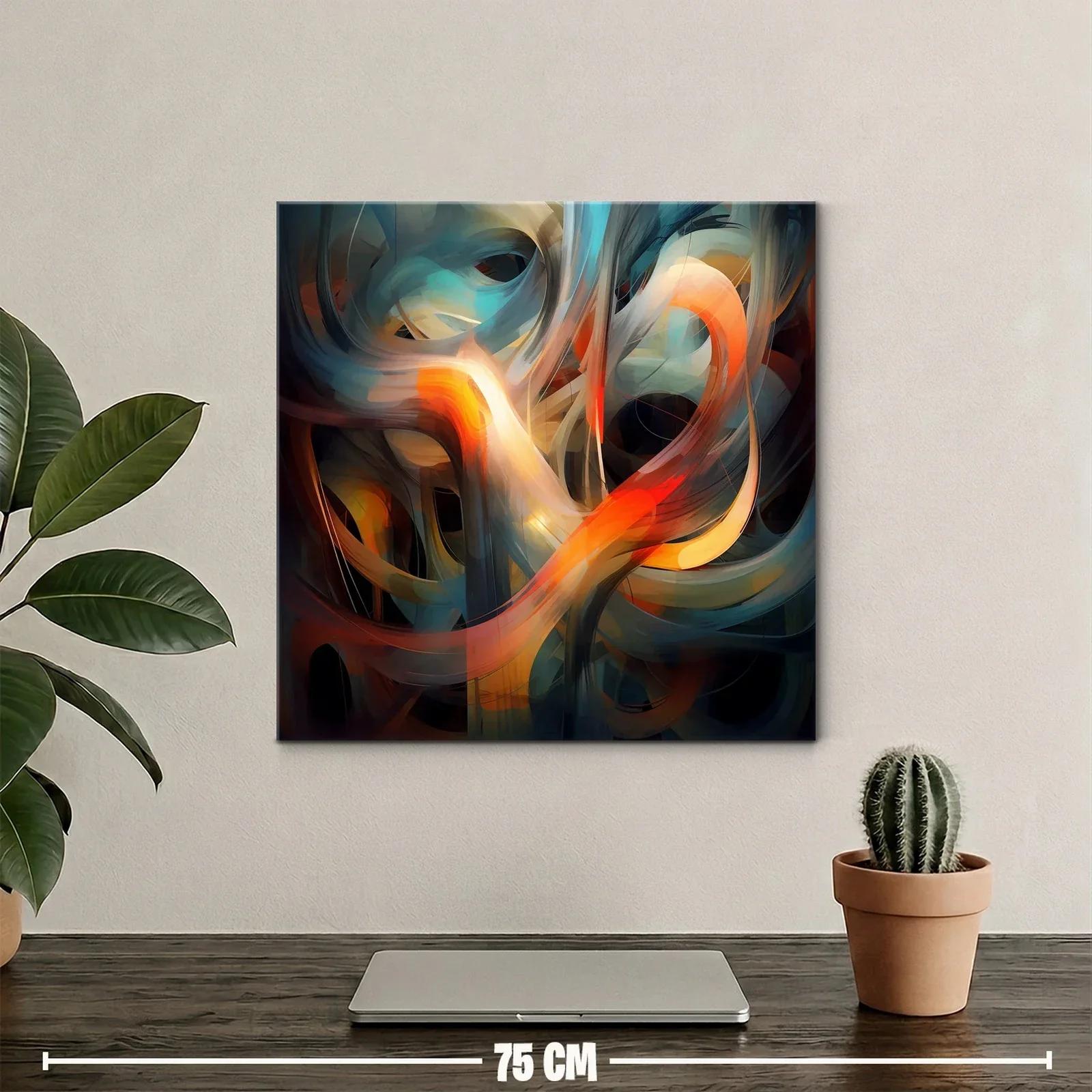 Movimiento abstracto en tonos cálidos y fríos — miniatura 2