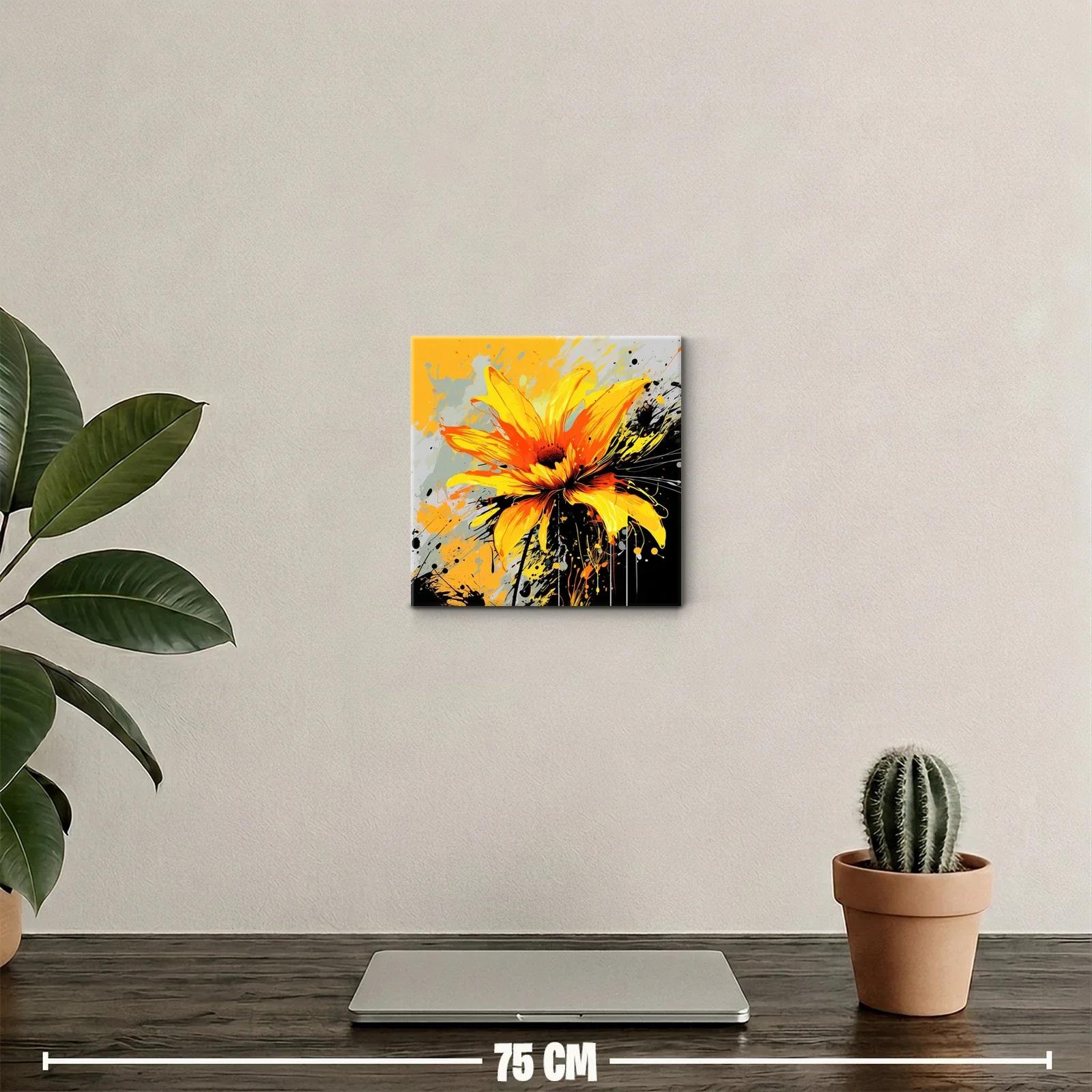 Flor vibrante en explosión de color amarillos y naranjas — miniatura 2