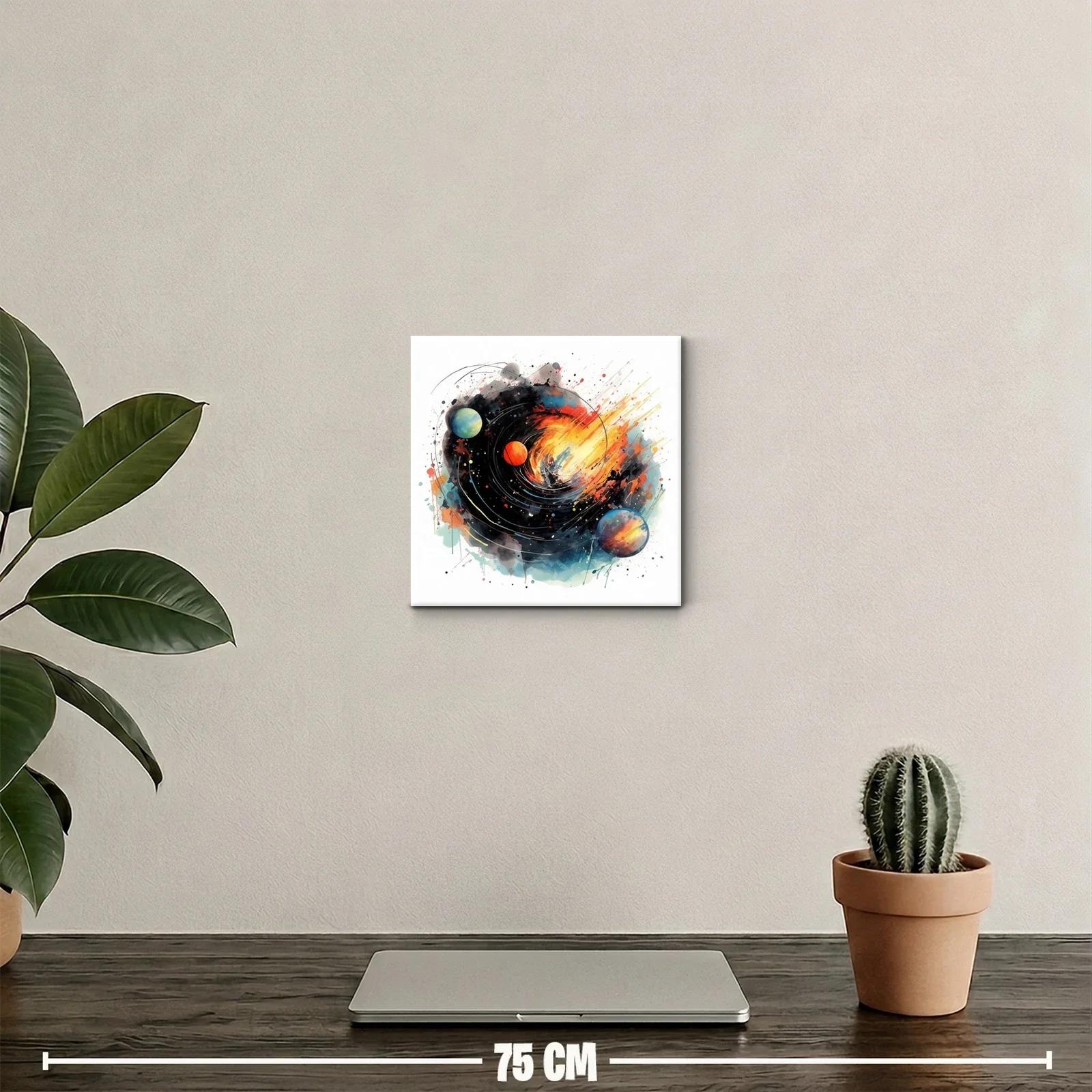 Explosión Cósmica con Planetas en Movimiento — miniatura 2