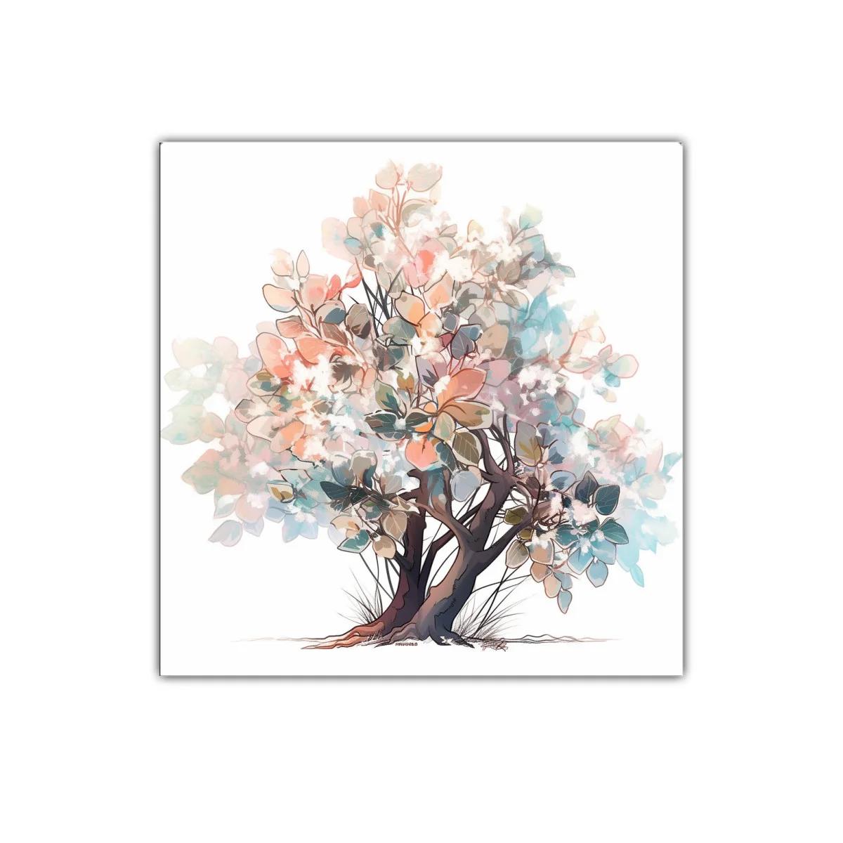 Árbol colorido con hojas suaves y vibrantes para decorar — imagen principal