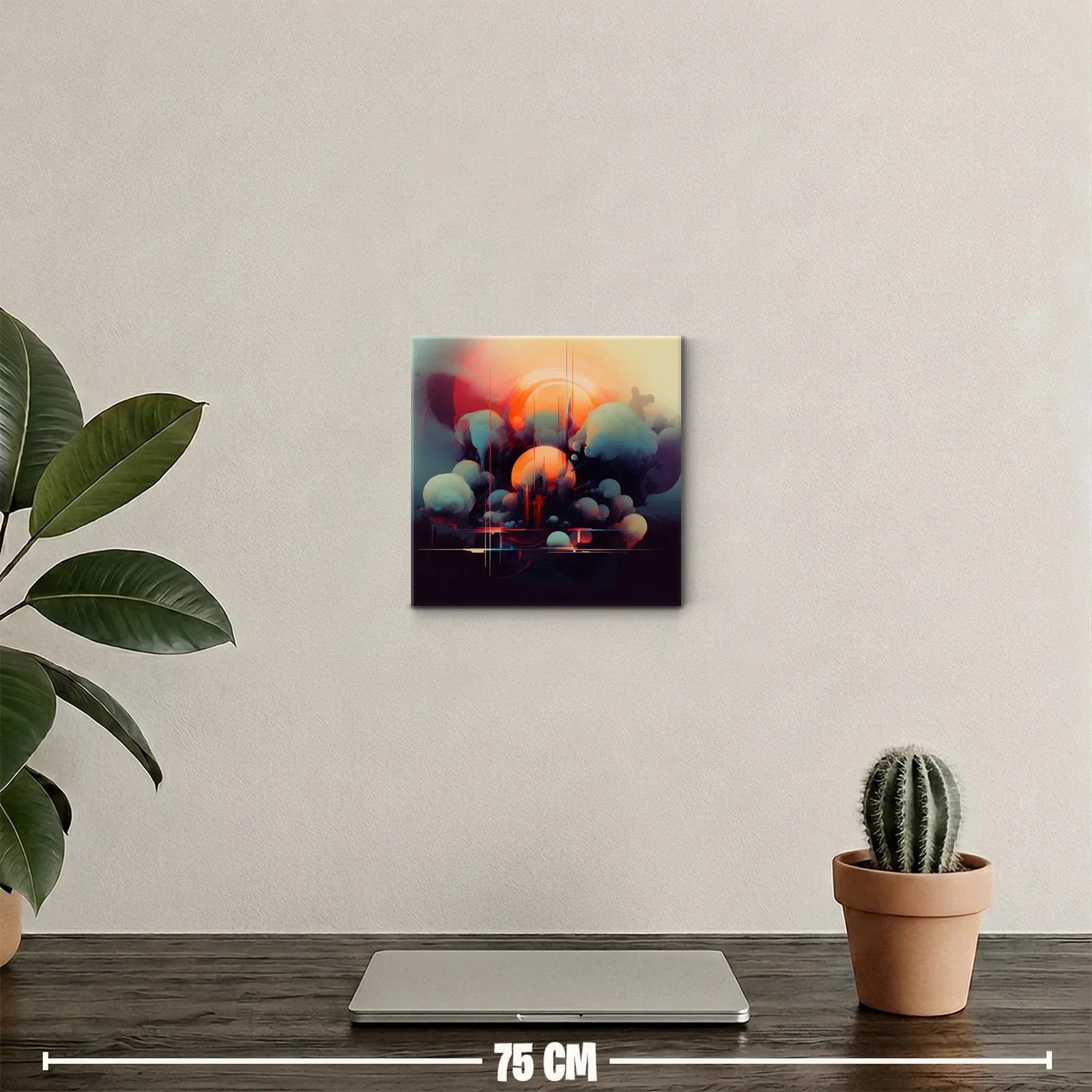 Composición abstracta con formas esféricas y luz cálida — miniatura 2