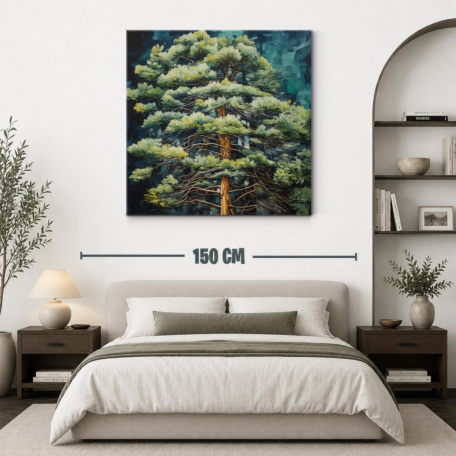 Nombre Sereno de un Árbol en Verde y Azul Profundo — miniatura 3