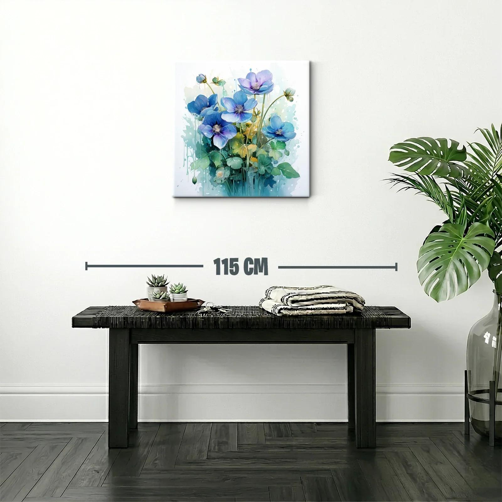 Bouquet floral en tonos azules con estilo etéreo y delicado — miniatura 2