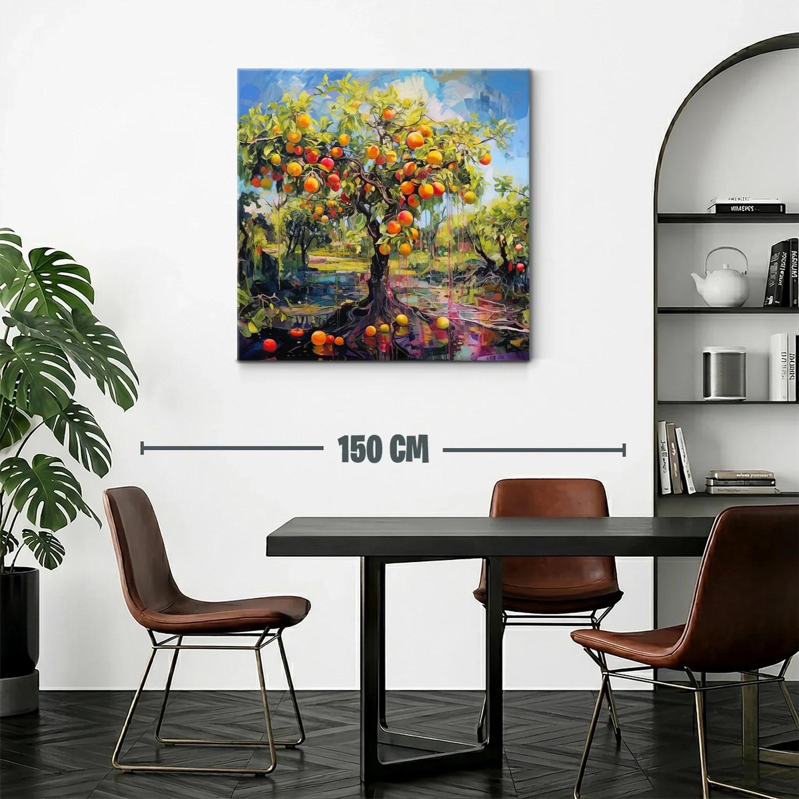Árbol de frutas vibrante en un paisaje lleno de luz — miniatura 2