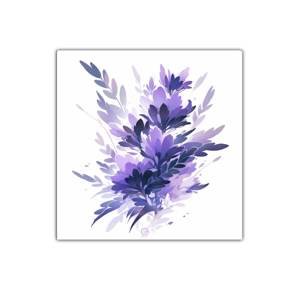 Composición floral en tonos morados y lilas para decorar