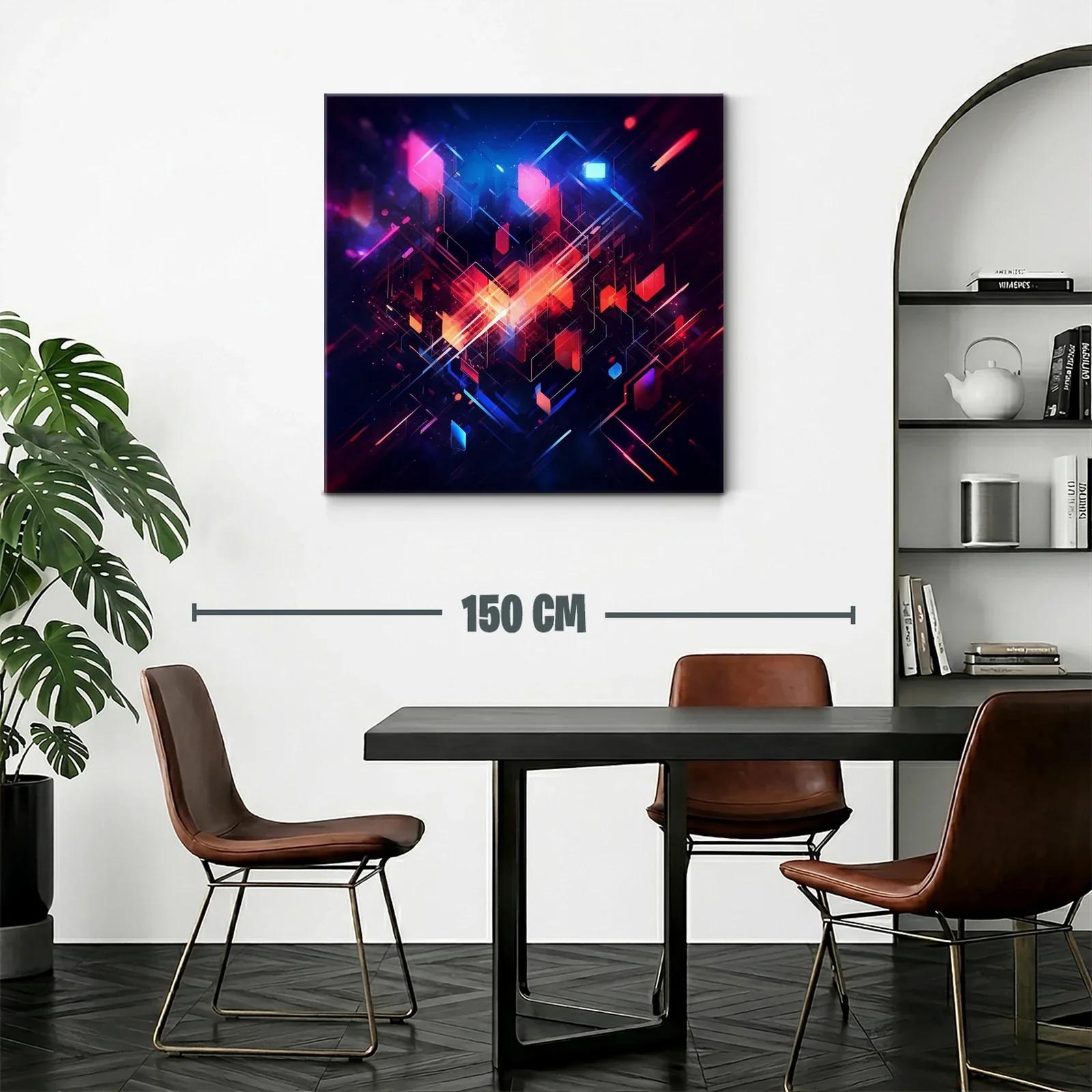 Composición geométrica vibrante con luces y contrastes intensos — miniatura 2