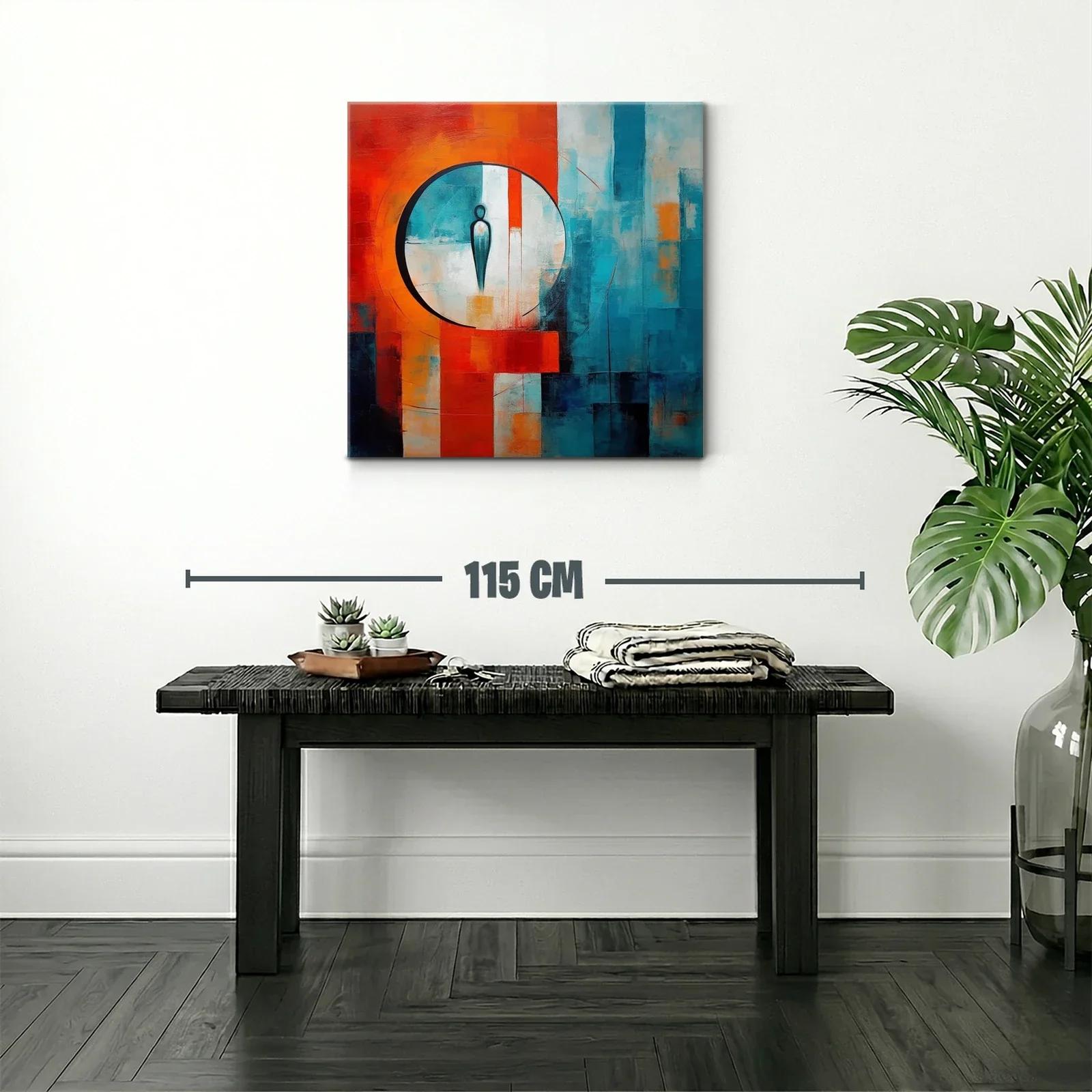 Figura abstracta en contraste vibrante y armonioso — miniatura 2