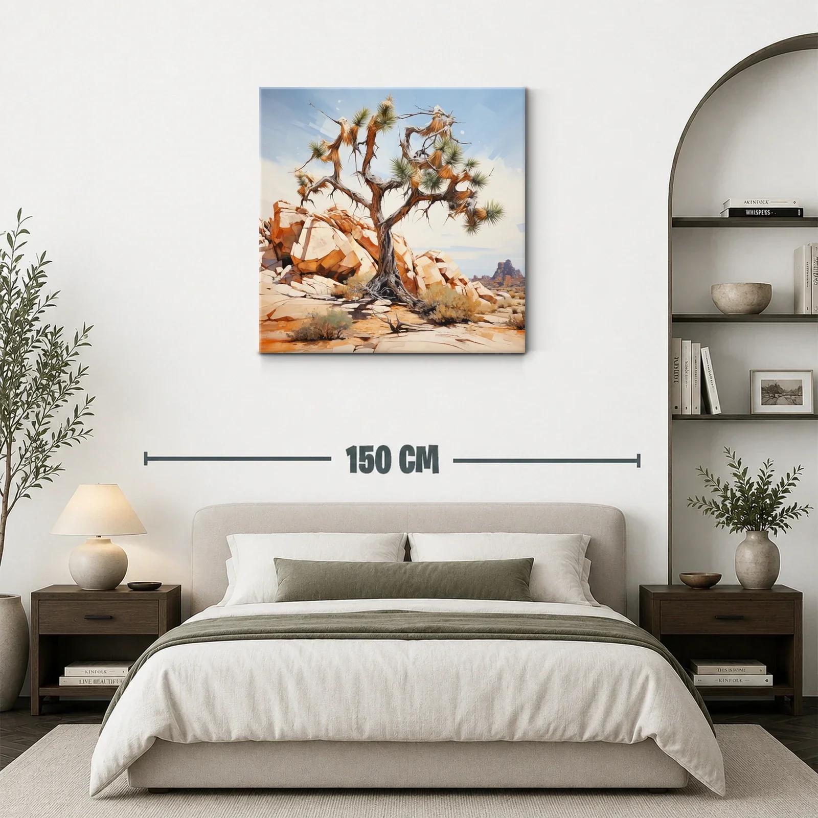 Árbol solitario en paisaje desértico iluminado al sol — miniatura 3