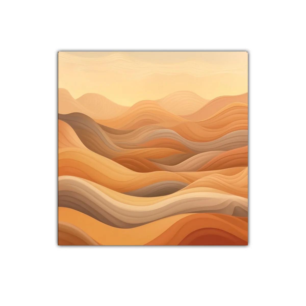 Paisaje abstracto en tonos cálidos y ondulados — imagen principal