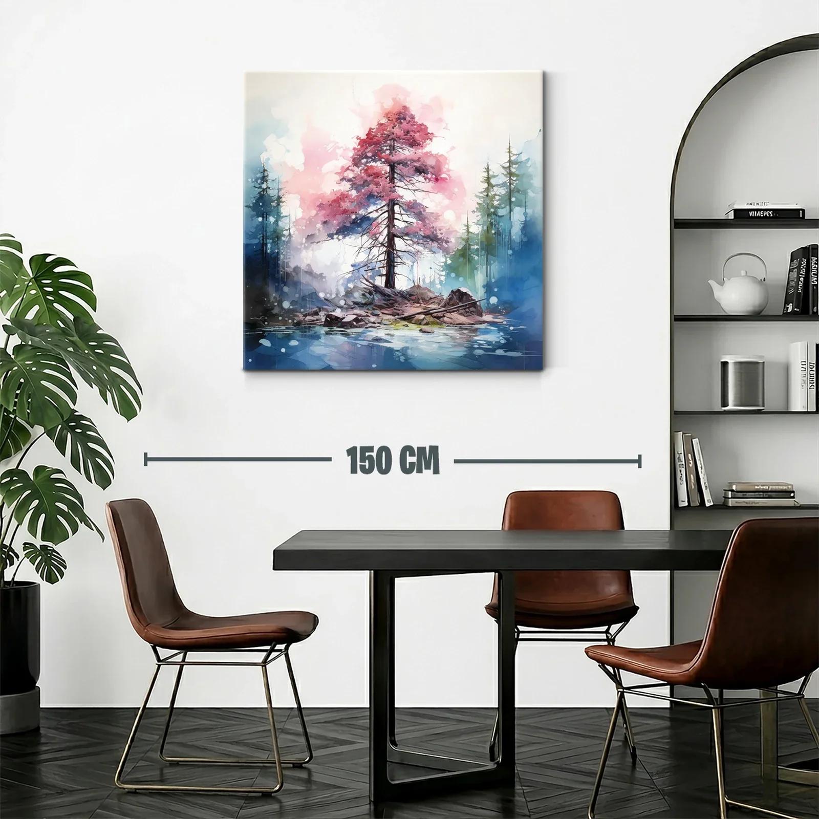 Árbol en isla con atmósfera onírica y tonos suaves — miniatura 2