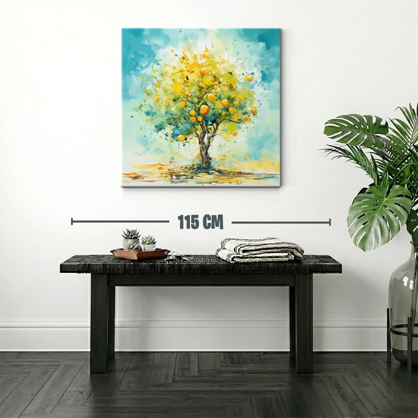 Árbol de cítricos brillante con tonos vibrantes — miniatura 2