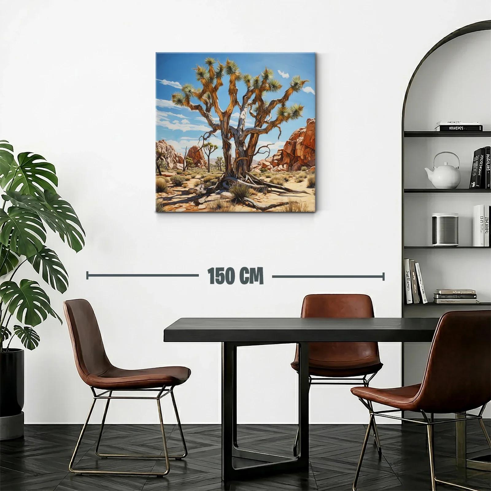 Árbol desértico en paisaje rocoso bajo cielo azul — miniatura 2