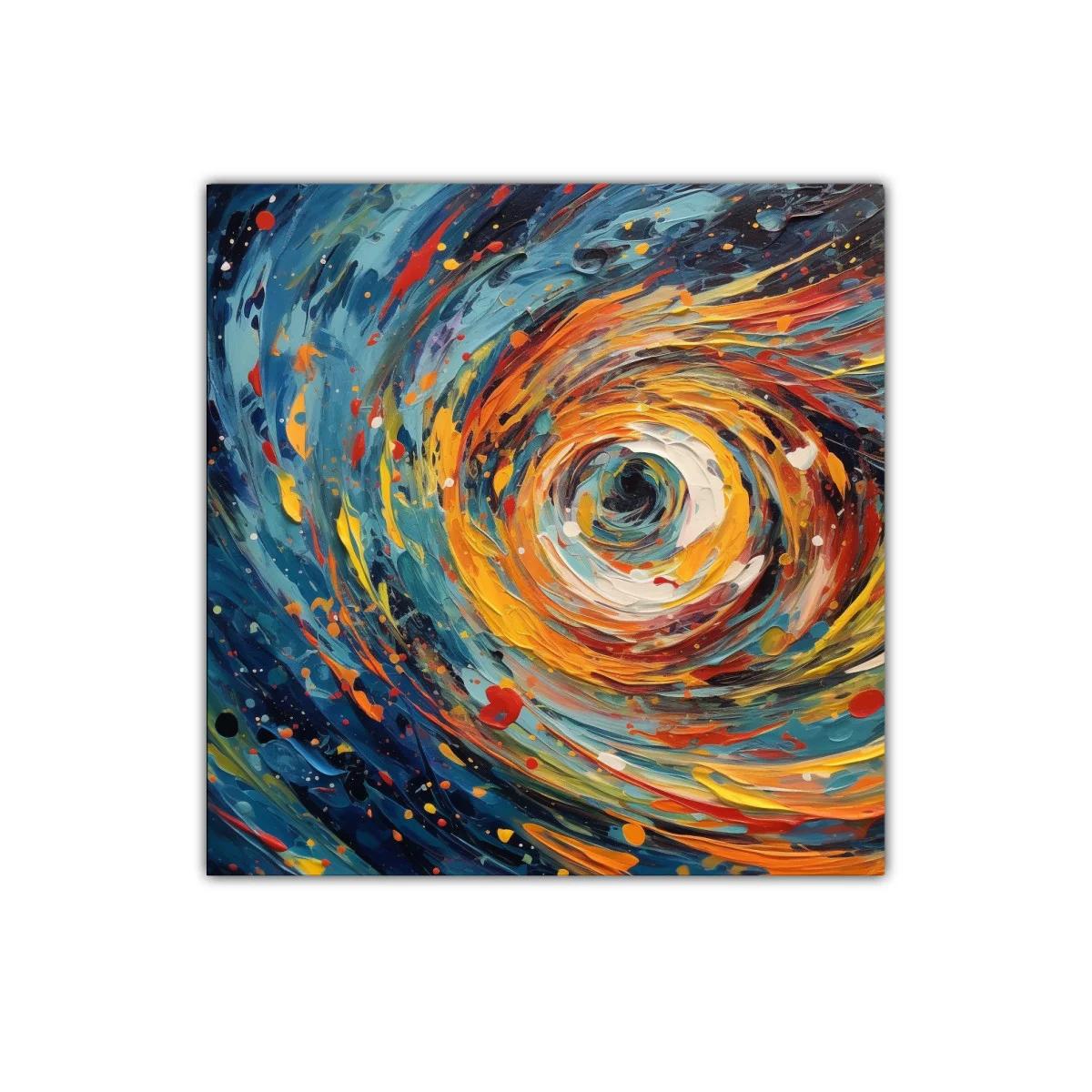 Espiral de colores vibrantes en movimiento dinámico