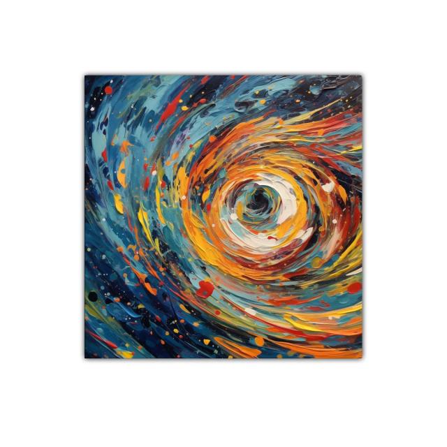 Espiral de colores vibrantes en movimiento dinámico