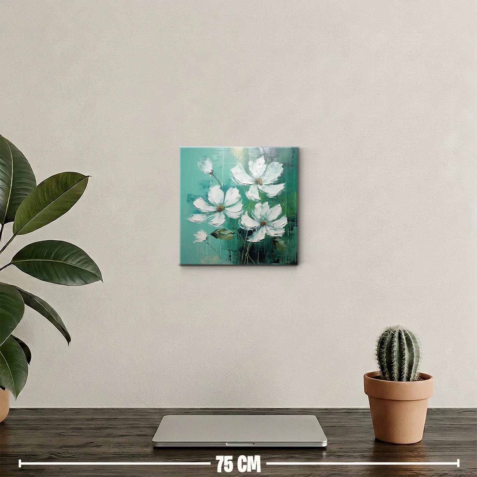 Floral delicadeza en tonos verdes y blancos — miniatura 2