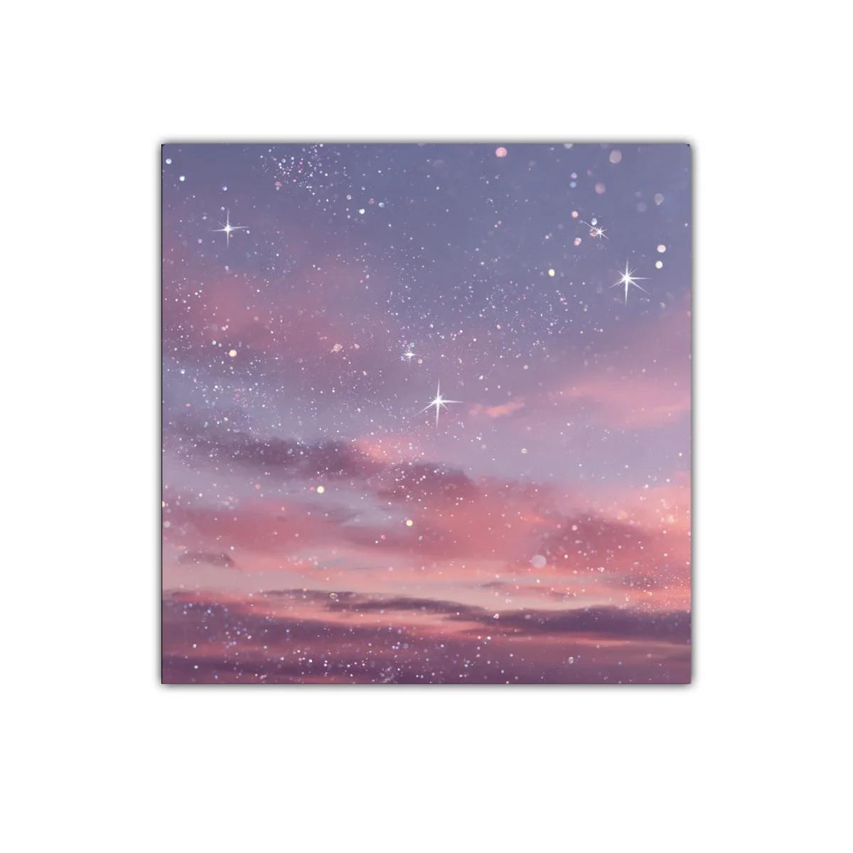 Cielo estrellado en tonos pastel para un ambiente sereno