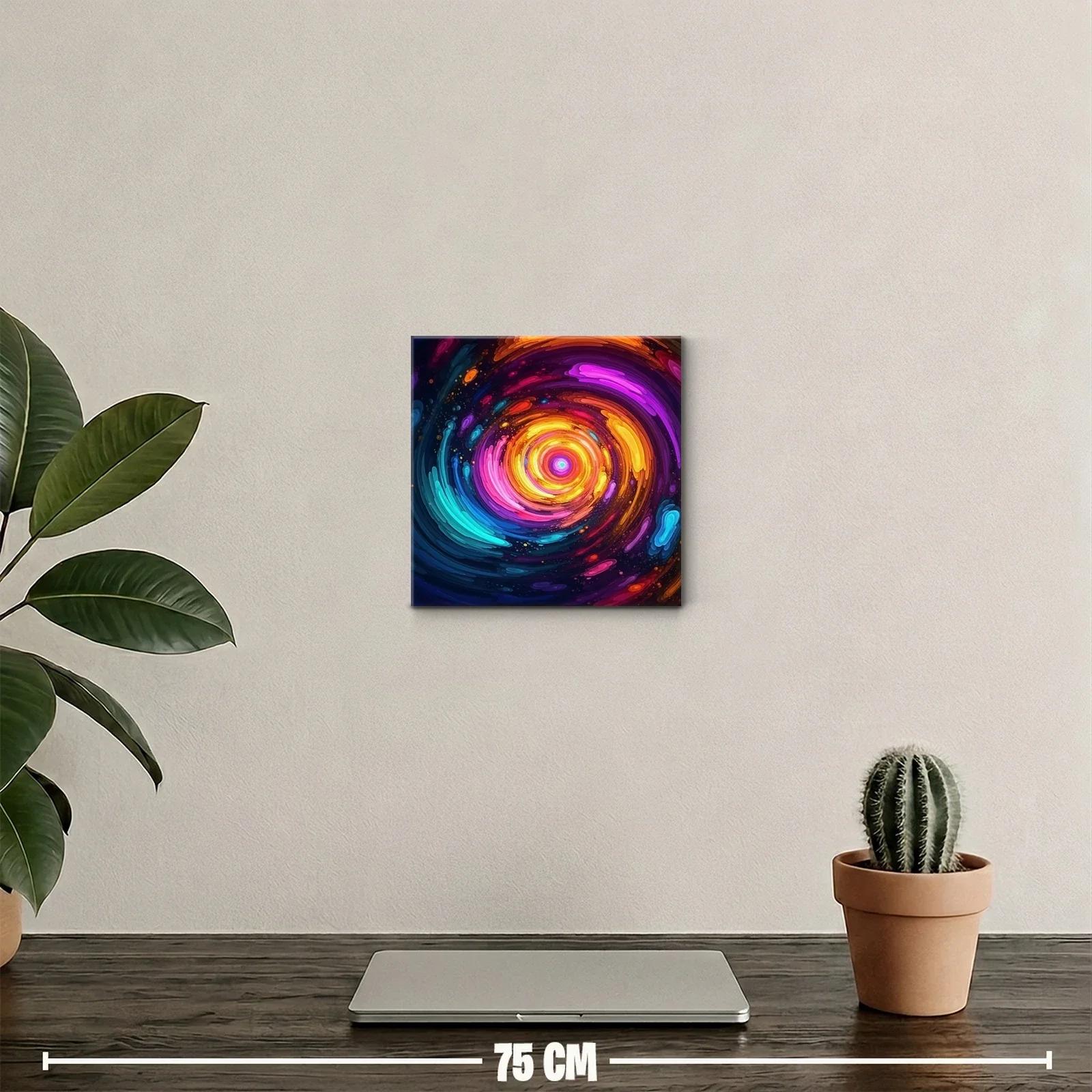 Cuadro Espiral Galáctico en Colores Vibrantes y Brillantes — miniatura 2