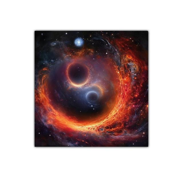 Explosión Cósmica con Gravedad y Luz Vibrante