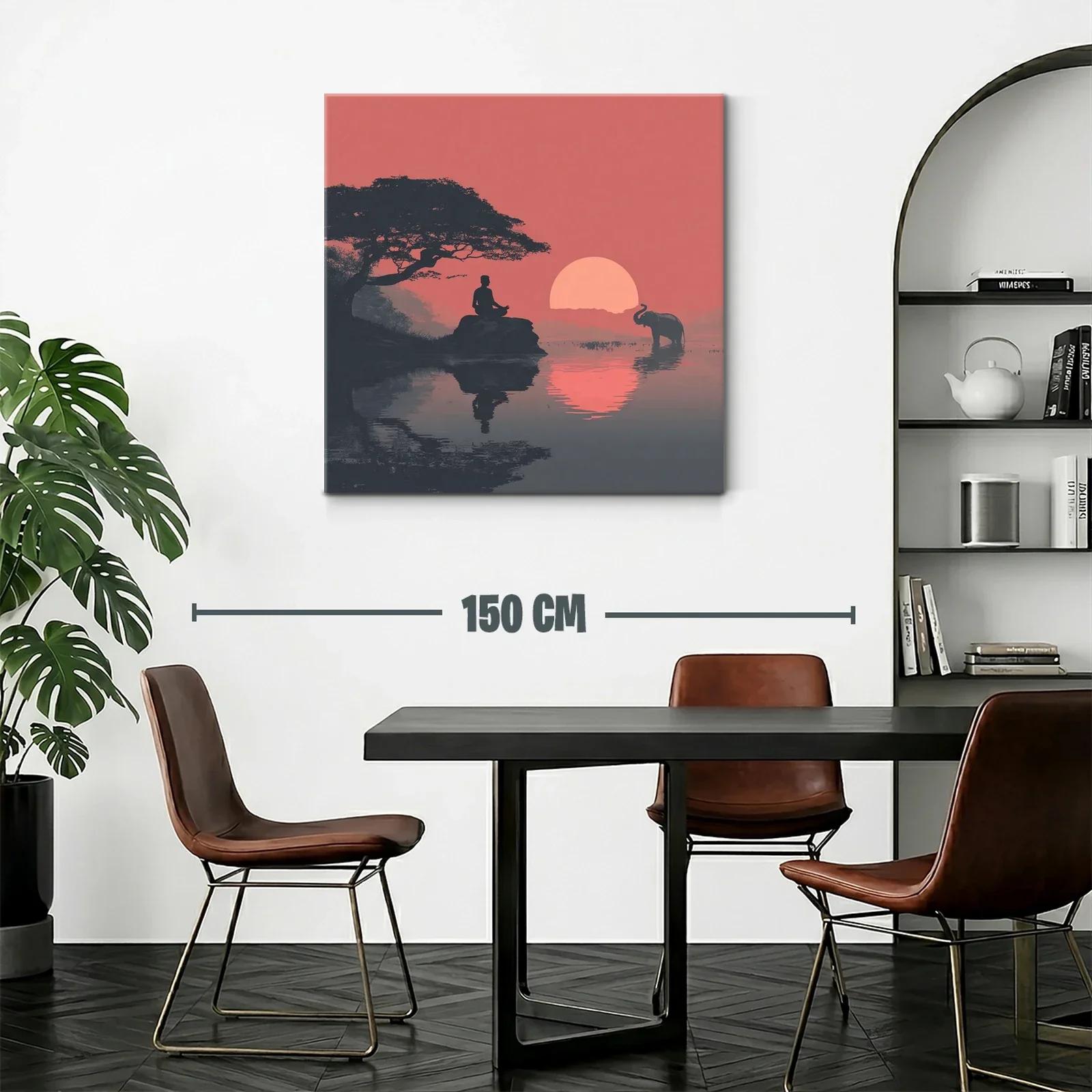 Meditación al atardecer en calma africana — miniatura 2