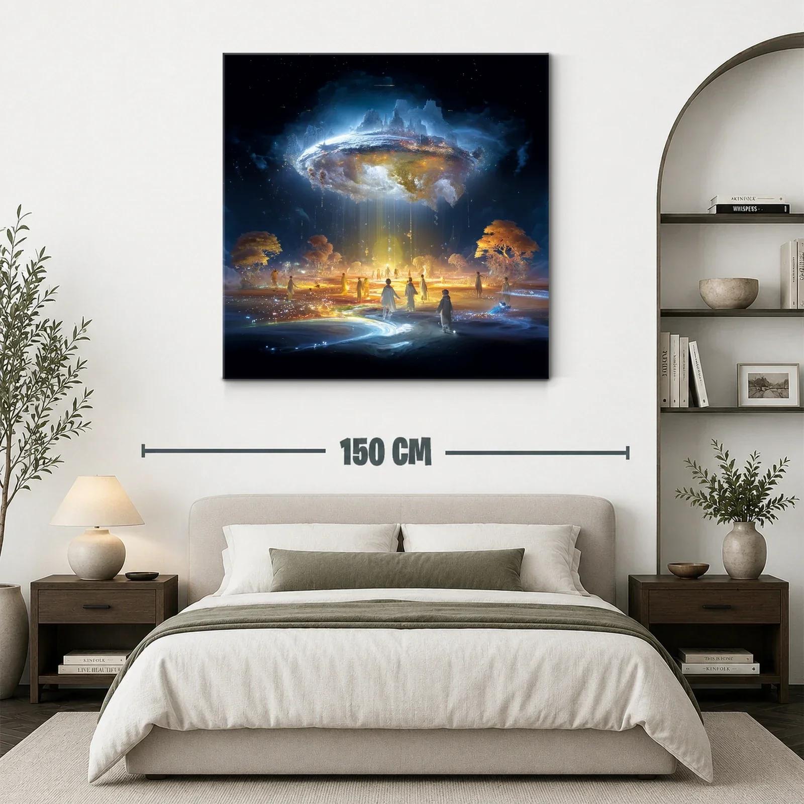 Paisaje Fantástico de Luz y Sombras Cósmicas — miniatura 3