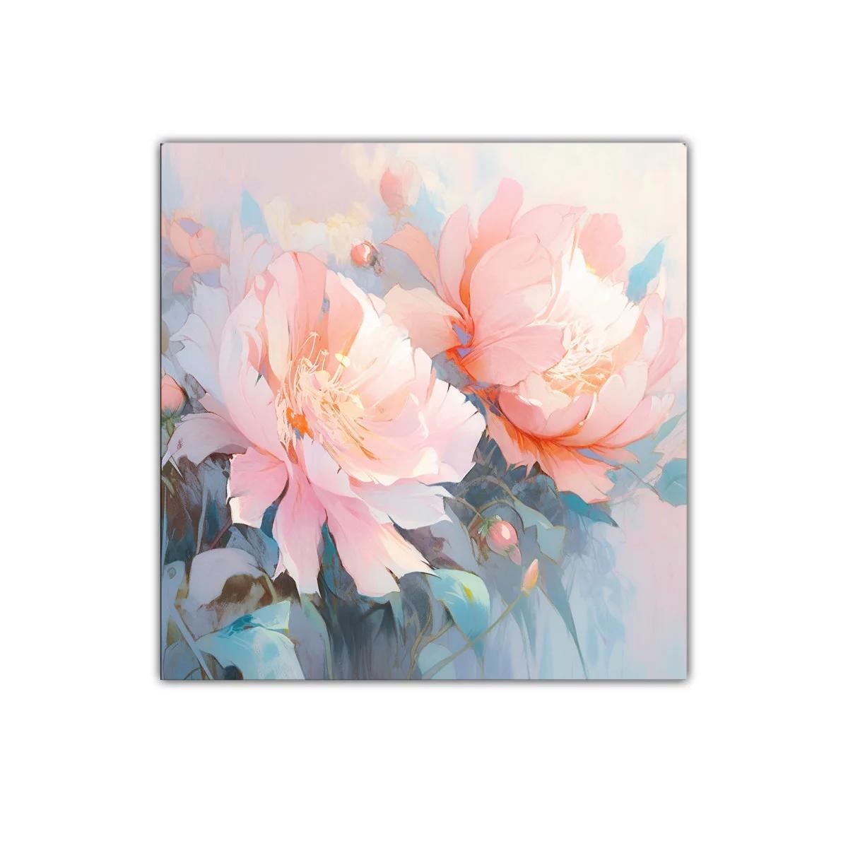 Cuadro decorativo con delicadas flores en tonos pastel — imagen principal