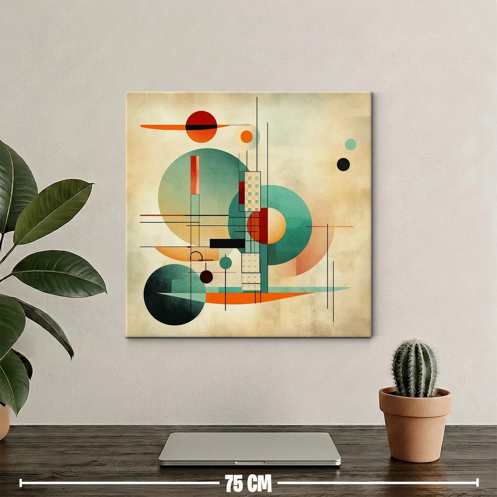 Composición abstracta con formas geométricas y tonos cálidos — miniatura 2