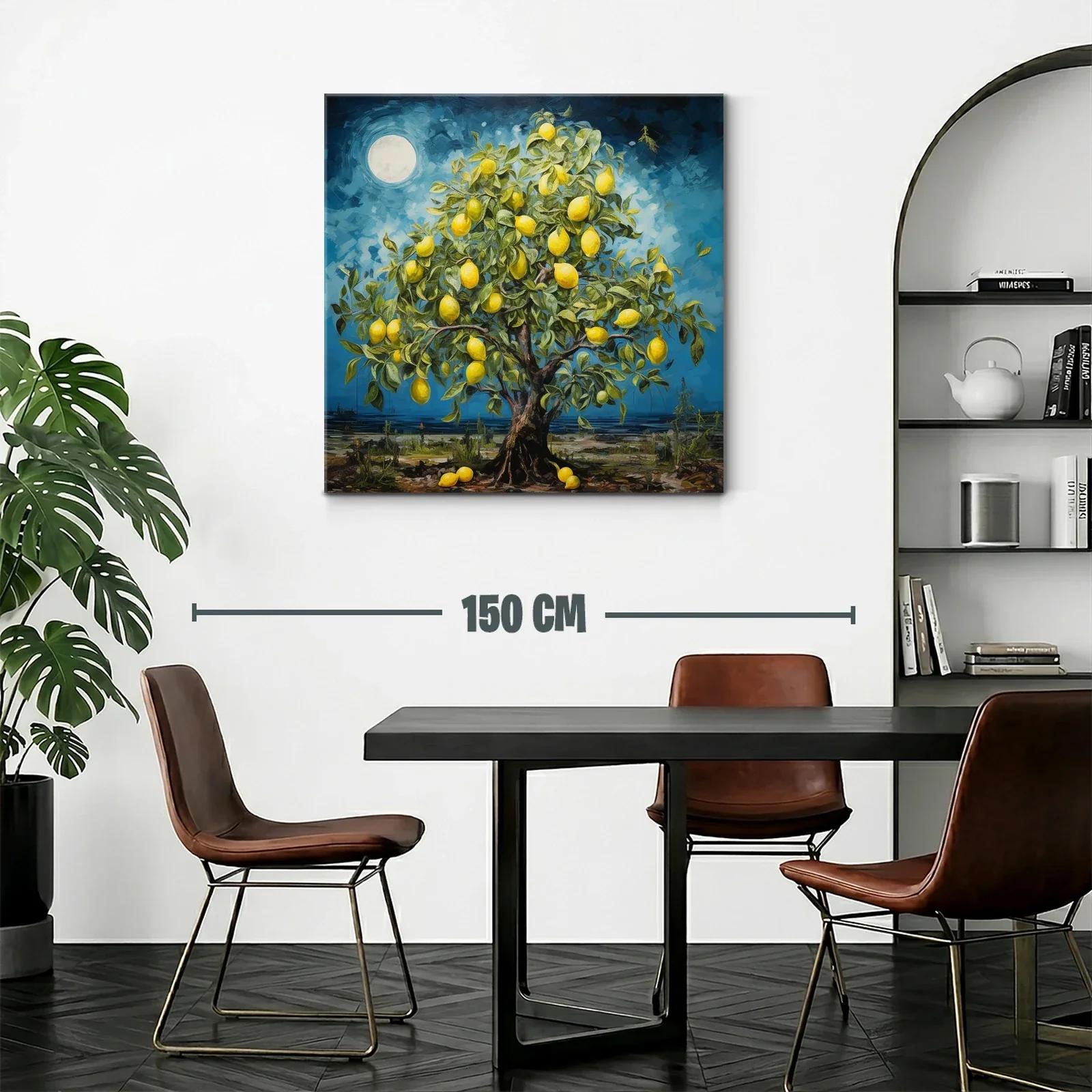 Árbol de Limones en Noche de Luna Llena — miniatura 2