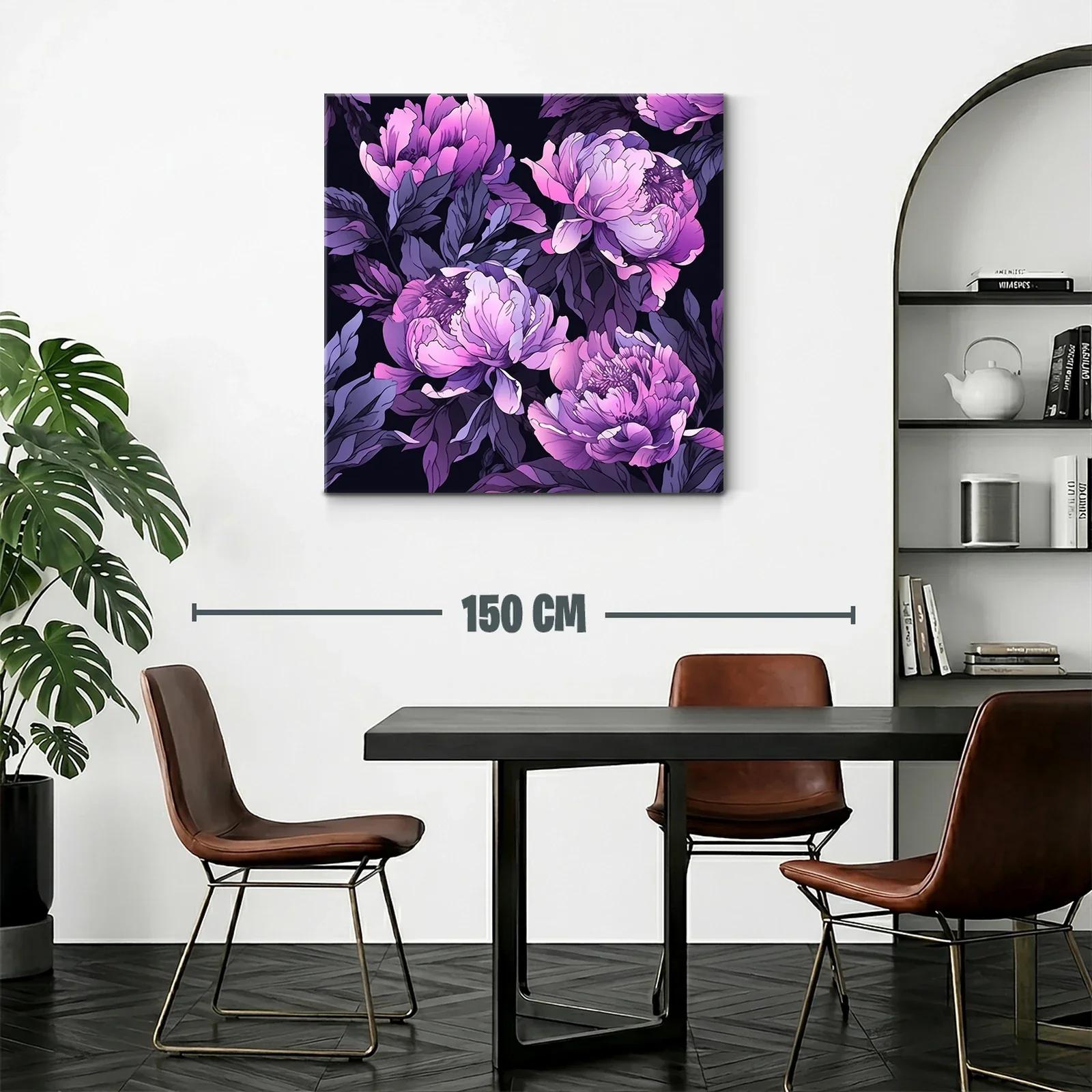 Flores violetas en un fondo oscuro elegante — miniatura 2