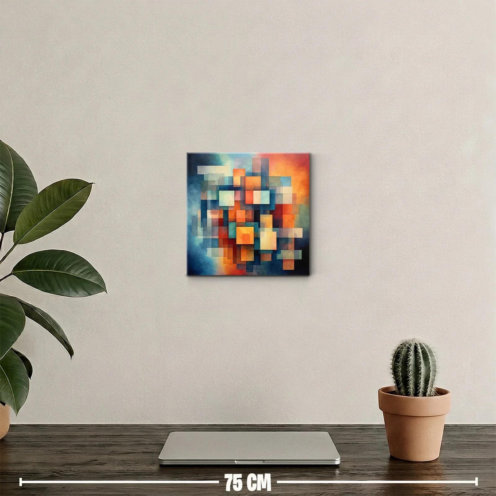 Composición abstracta con formas geométricas y colores vibrantes — miniatura 2