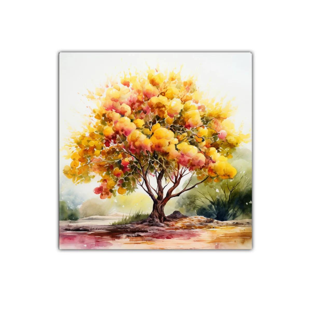 Árbol luminoso con tonos cálidos y vibrantes — imagen principal