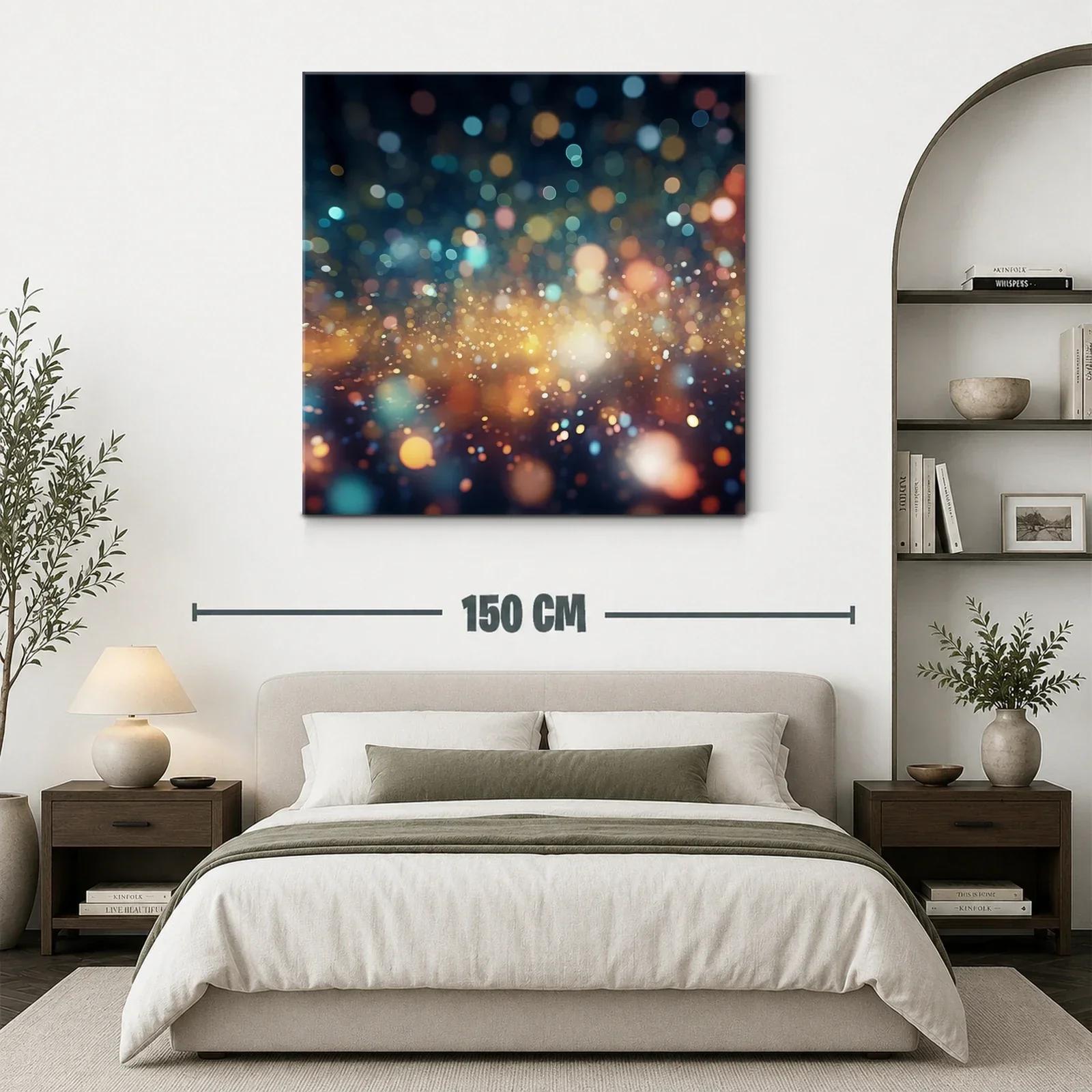 Explosión de luces abstractas con tonos cálidos y fríos — miniatura 3