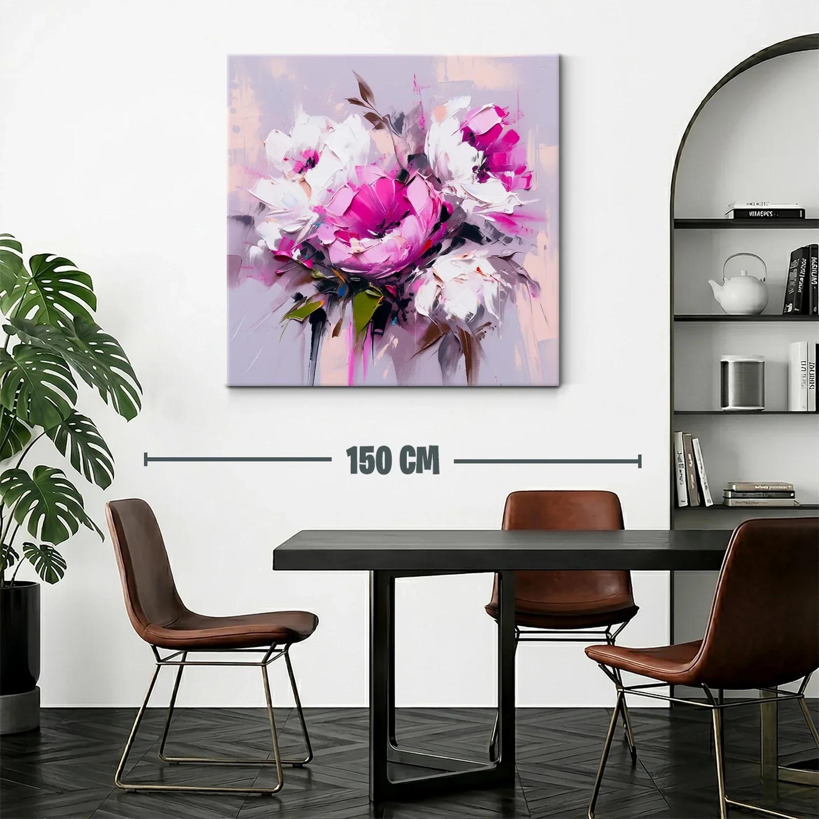 Flores vibrantes en tonos rosa y blanco con fondo suave — miniatura 2