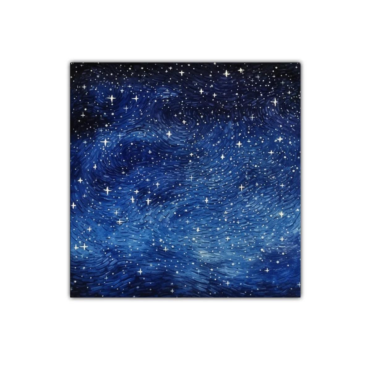 Cielo estrellado con tonos profundos y movimiento dinámico — imagen principal