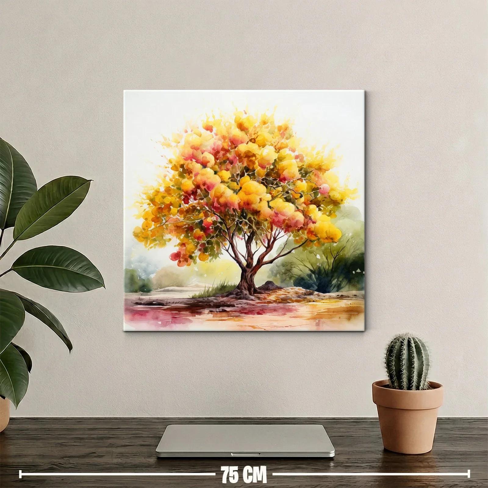 Árbol luminoso con tonos cálidos y vibrantes — miniatura 2