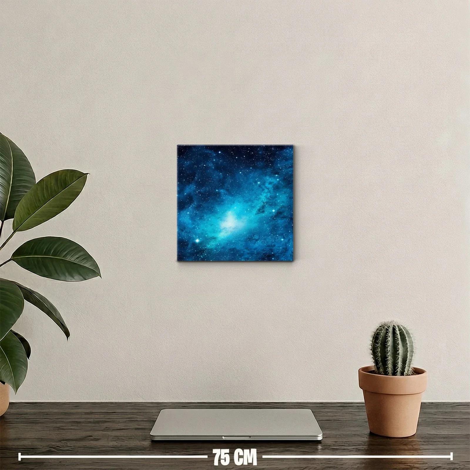 Caótico cielo estrellado en tonos azules brillantes — miniatura 2