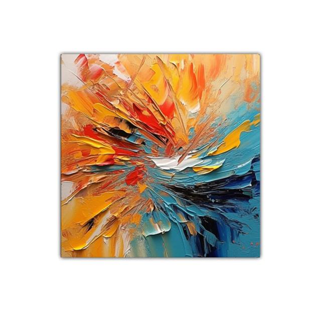 Explosión abstracta de colores vibrantes y energía dinámica