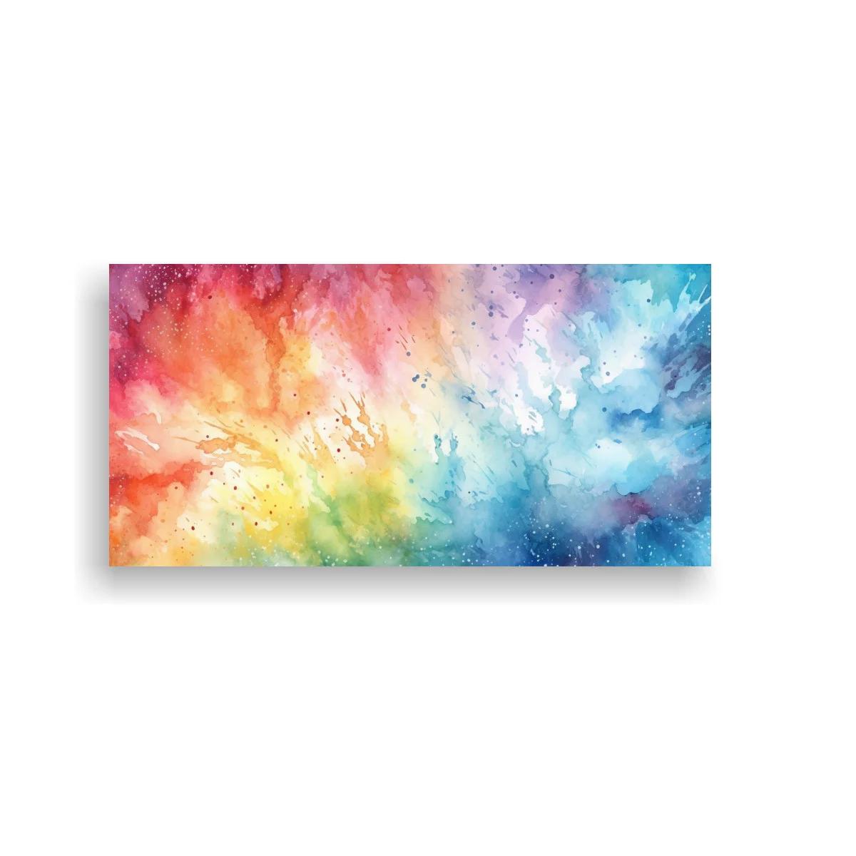 Cuadro explosión de color abstracta con transiciones fluidas