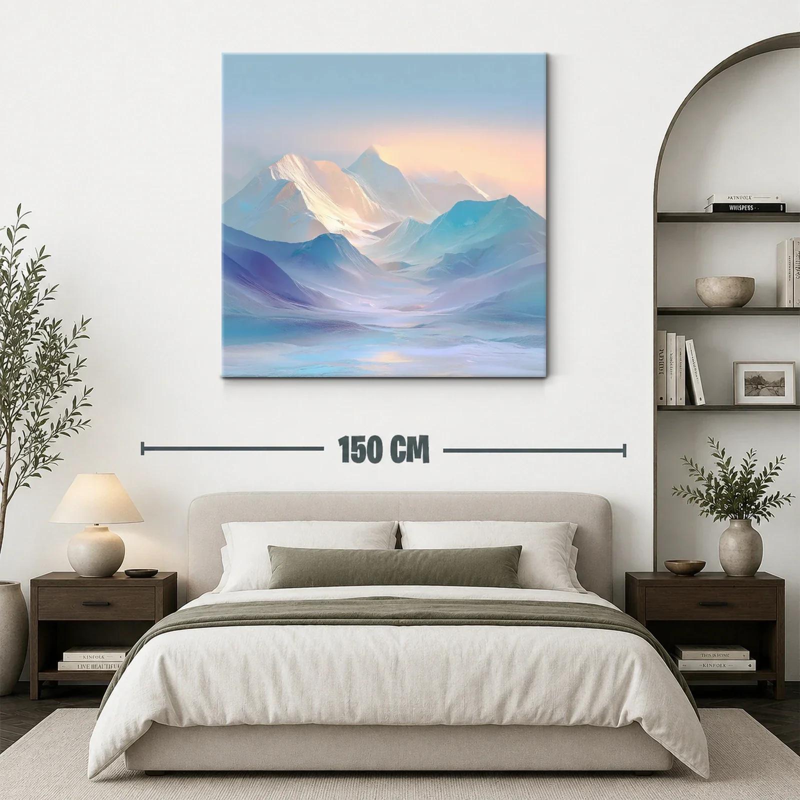 Paisaje Montañoso en Luz Suave y Tonos Pastel — miniatura 3