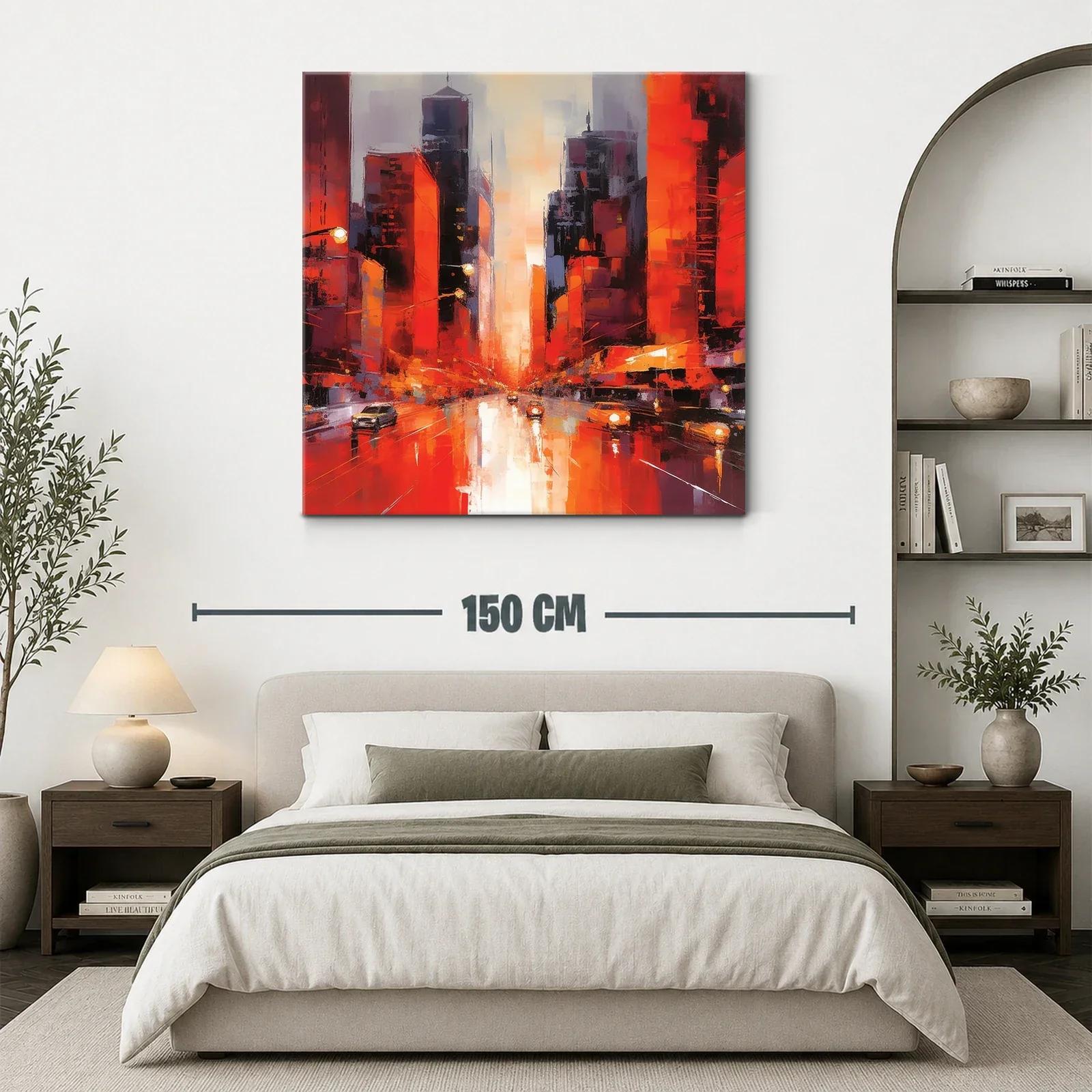 Atardecer vibrante en la ciudad moderna — miniatura 3
