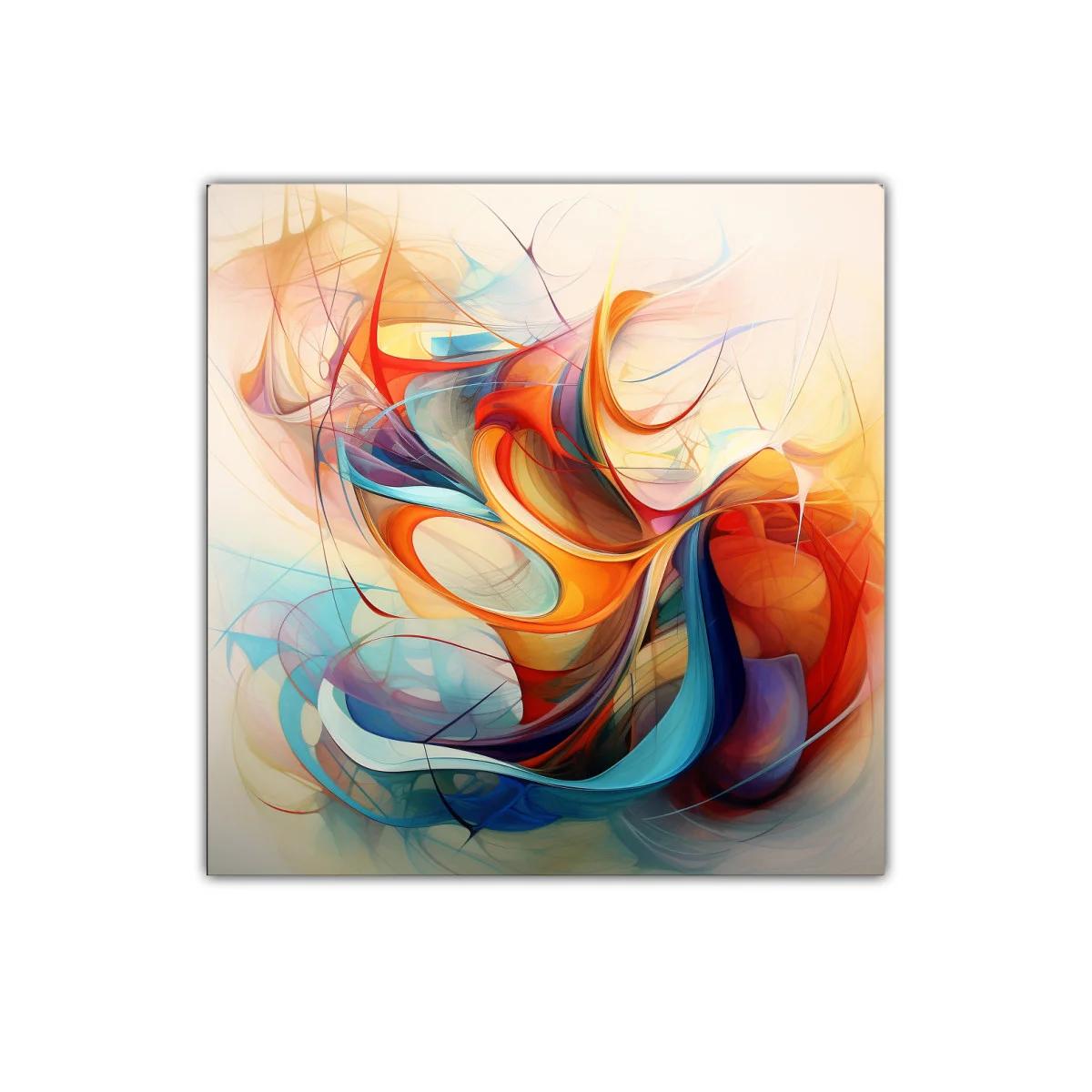 Composición abstracta con formas fluidas y vibrantes — imagen principal