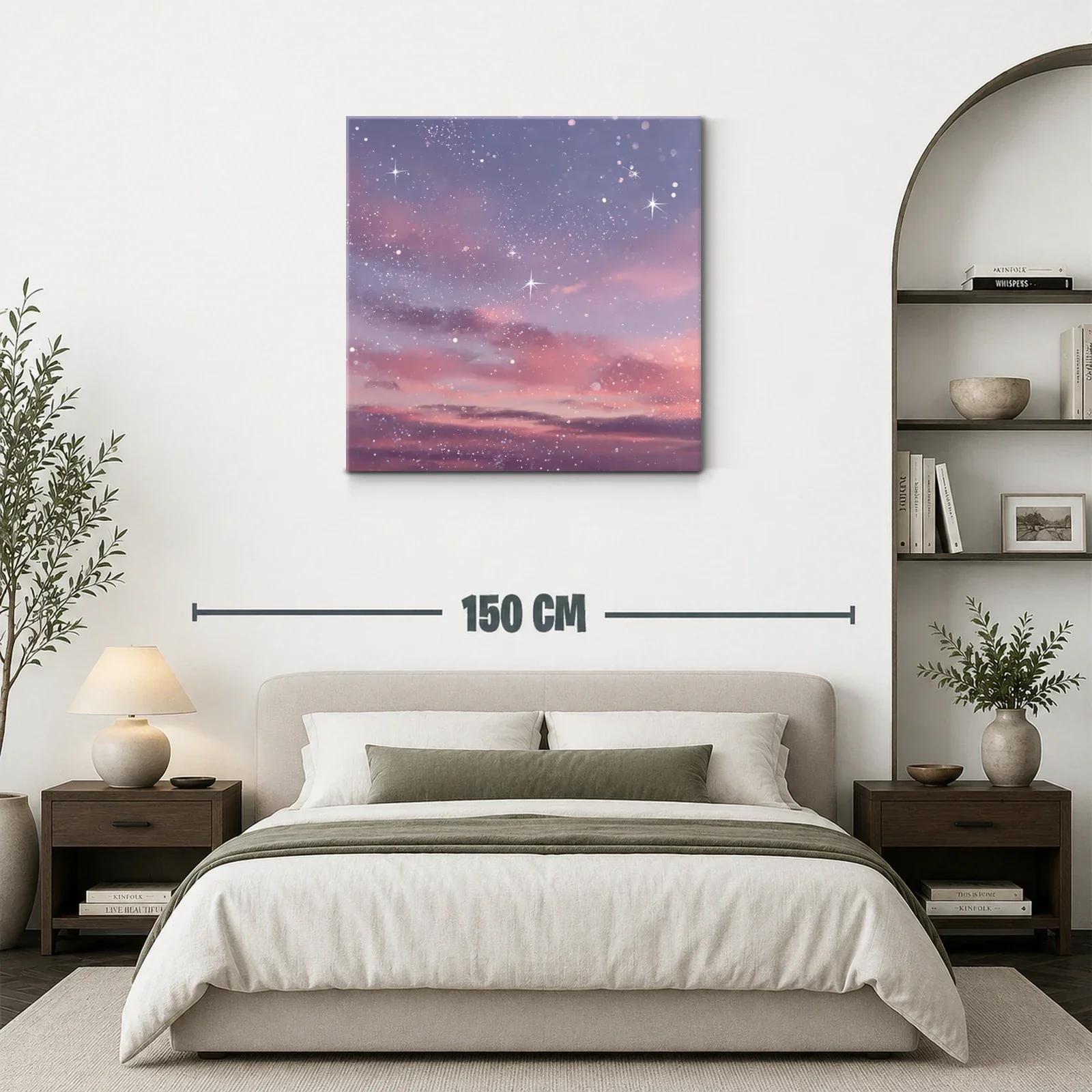 Cielo estrellado en tonos pastel para un ambiente sereno — miniatura 3
