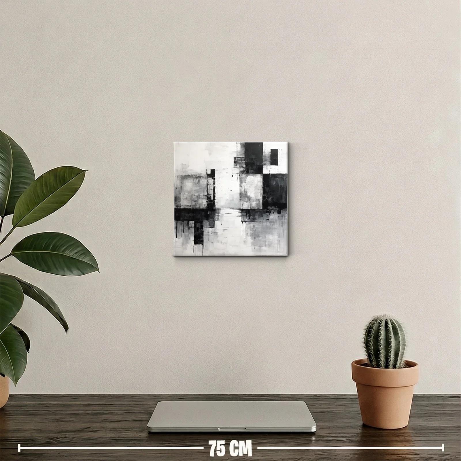 Composición abstracta en escala de gris y negro — miniatura 2