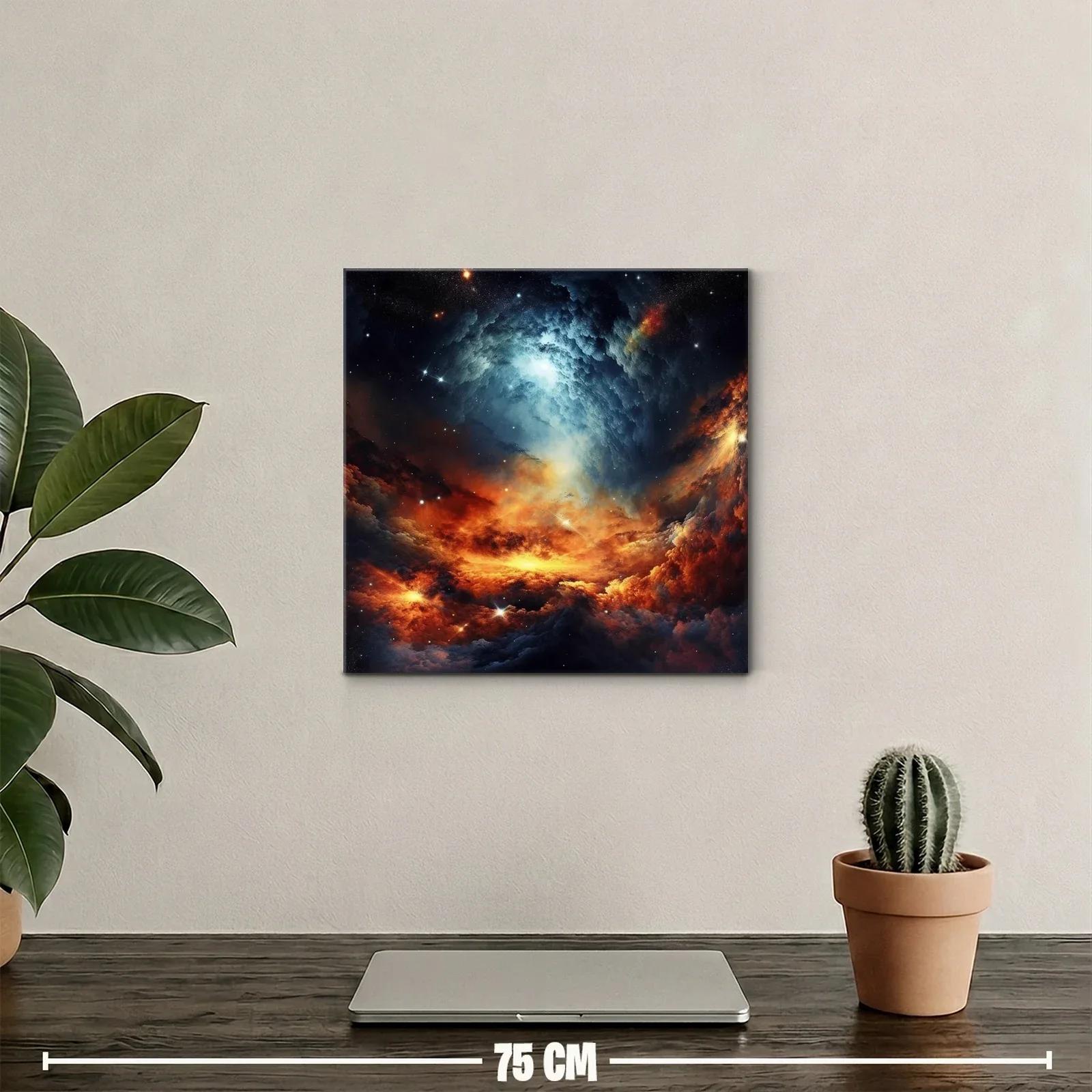 Galaxia en Llamas con Espirales de Luz Brillante — miniatura 2