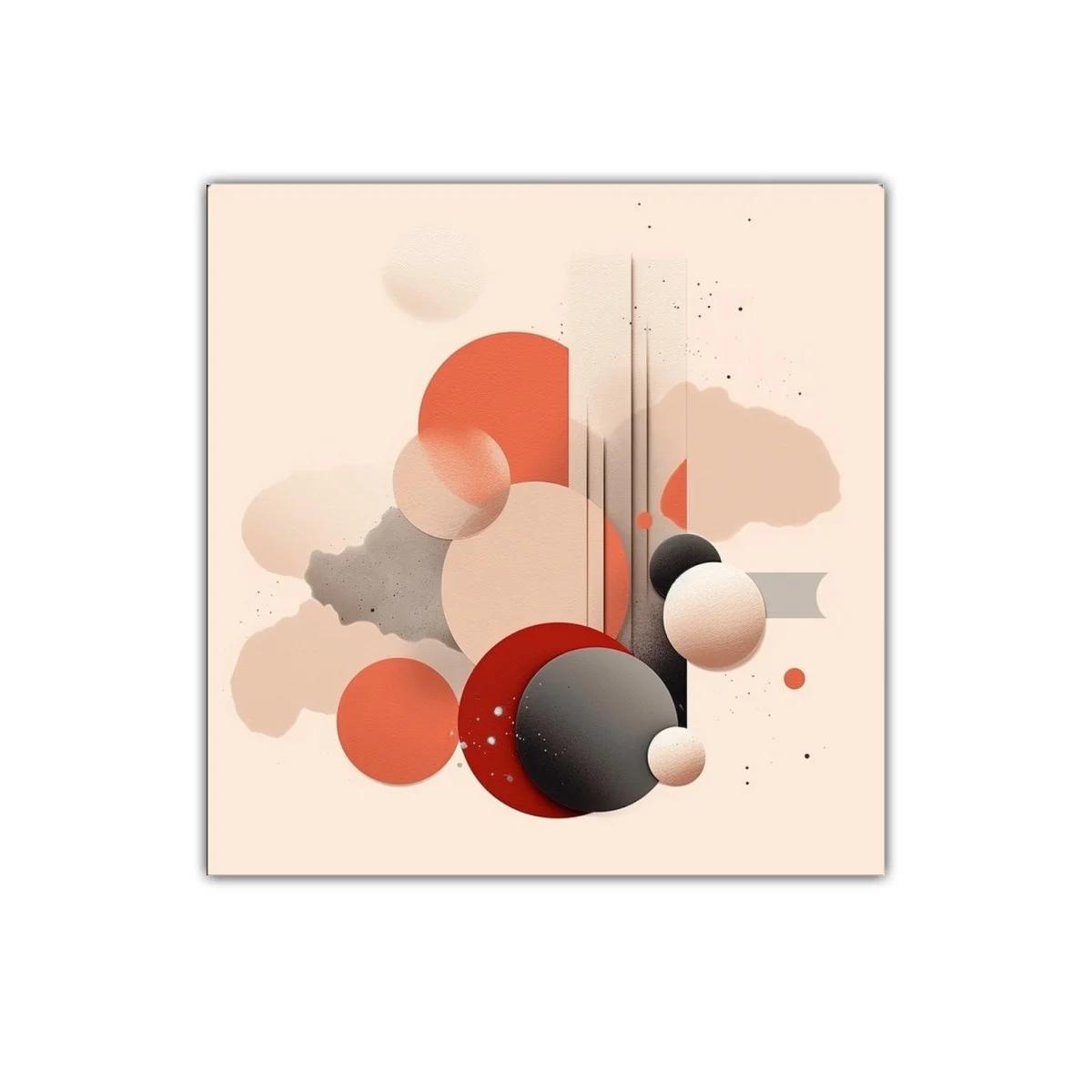 Composición abstracta con formas circulares y tonalidades cálidas — imagen principal