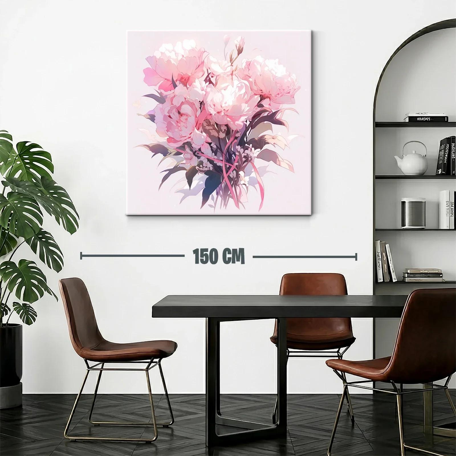 Elegancia floral con bouquet en tonos rosas suaves — miniatura 2