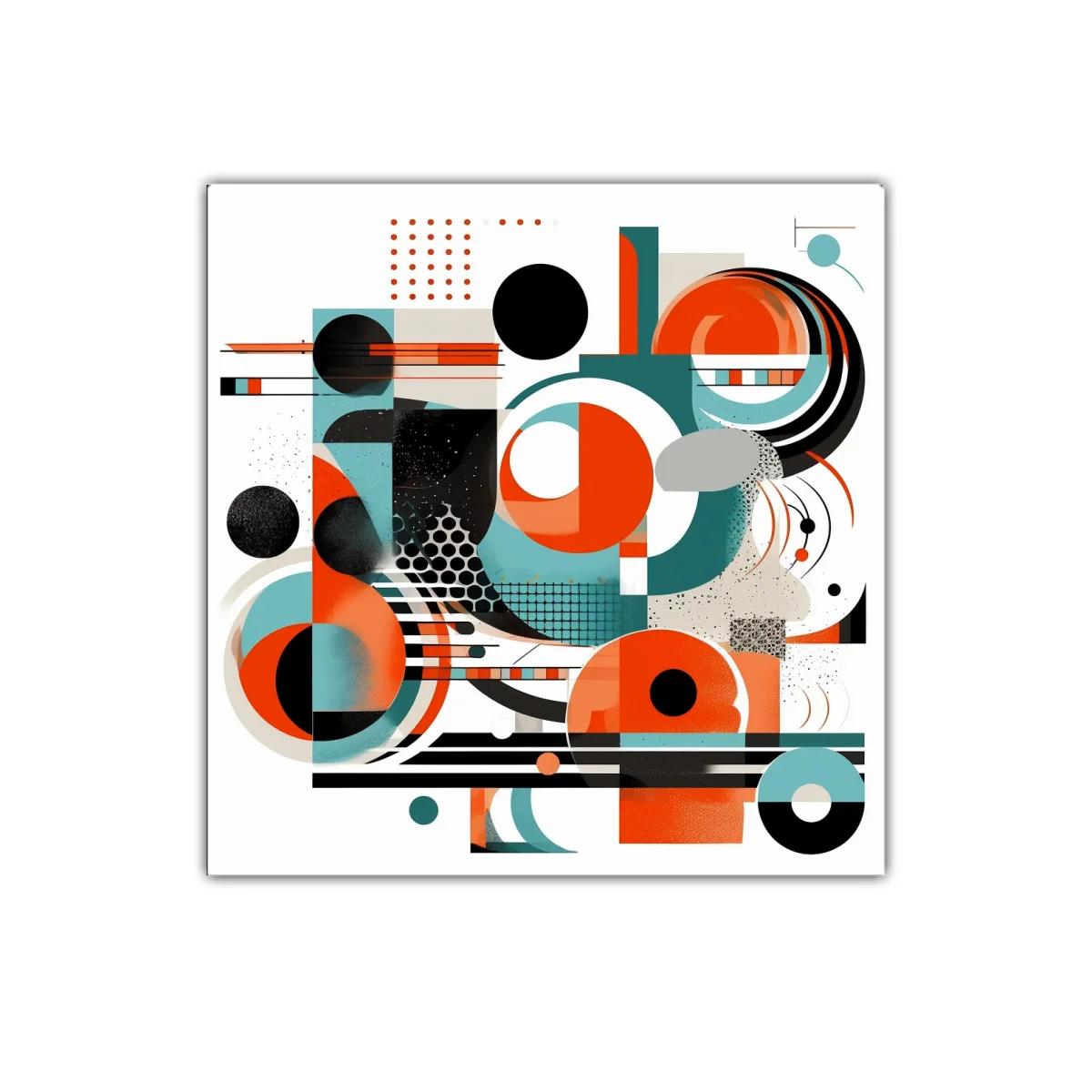 Composición abstracta en tonos vibrantes y geométricos — imagen principal