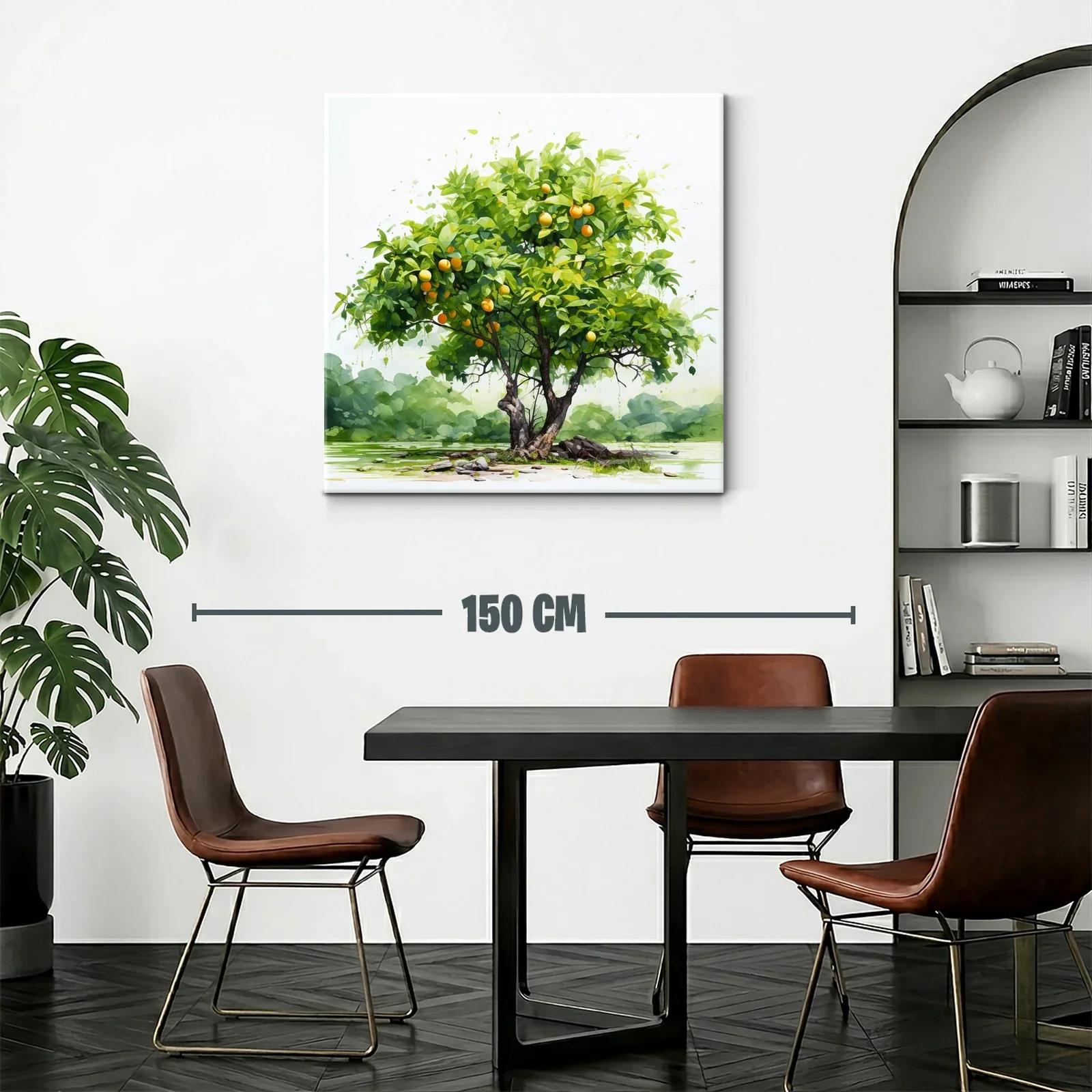 Árbol de frutas naranjas en paisaje natural sereno — miniatura 2